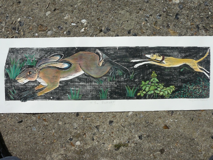 The fastest. - 34x9 inches (£110 unframed) (£200 framed)