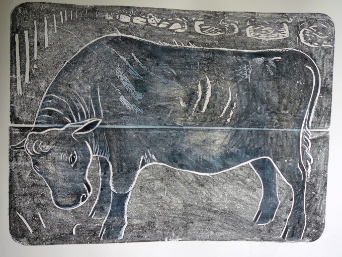 No longer small,but still soppy - 52x40 inches. £300 unframed £500 framed
